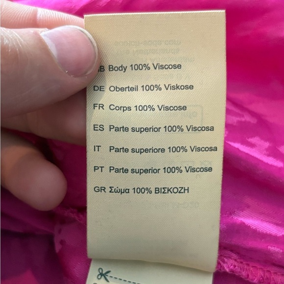 Scotch And Soda Women’s Slim Fitted Pipped Pink Button Up Blouse Size Medium(8) - Picture 10 of 16